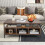 Costway 3-Tier Industrial Coffee Tea Table Home Side Table With 6 Compartments 7