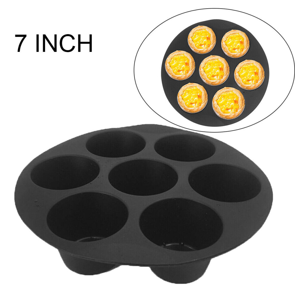 (  7") Air Fryer Silicone Pot Air Fryer Basket Liners Muffin Cup Cake Mold Baking Tray