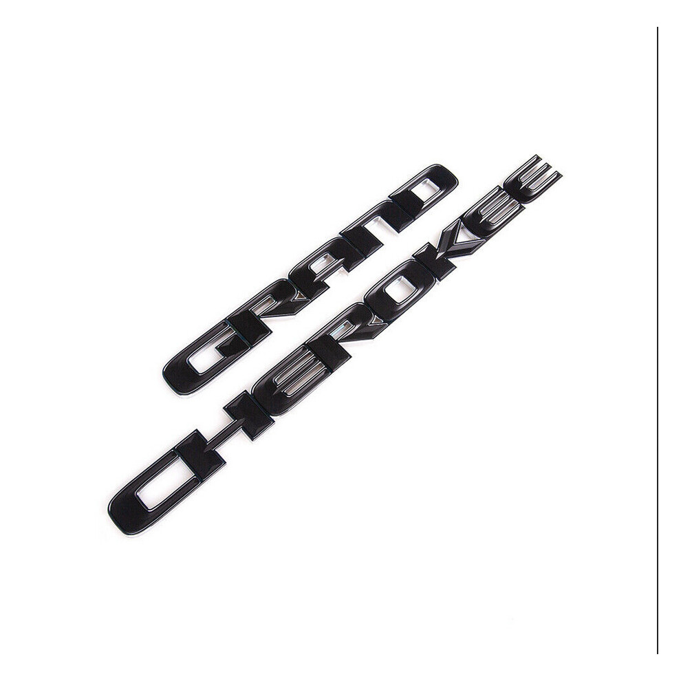 Newjass Cherokee Door Emblem Badge Fit 2017-2020 Jeep Grand Cherokee Black