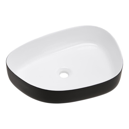 Living And Home Irregular Ceramic Sink Countertop Basin 2