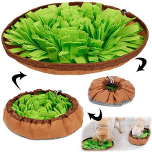 Pet Dog Snuffle Mat Sniffing Treat Foraging Puzzle Feeder Toy Nose Training Pad
