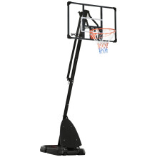 SPORTNOW Adjustable Basketball Hoop with Weighted Base & Wheels, 2.4-2.9m (A61-045V02BK)