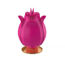 (ROSE RED, One_size) Waterproof Silicone Rose Clitoral Sucking Vibrating Rose Vibrator For Women