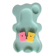 (  Mint green) Baby Bath Seat Infant Slip Soft Bath Body Cushion Sponge Bathtub Mat