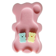 (  Pink) Baby Bath Seat Infant Slip Soft Bath Body Cushion Sponge Bathtub Mat