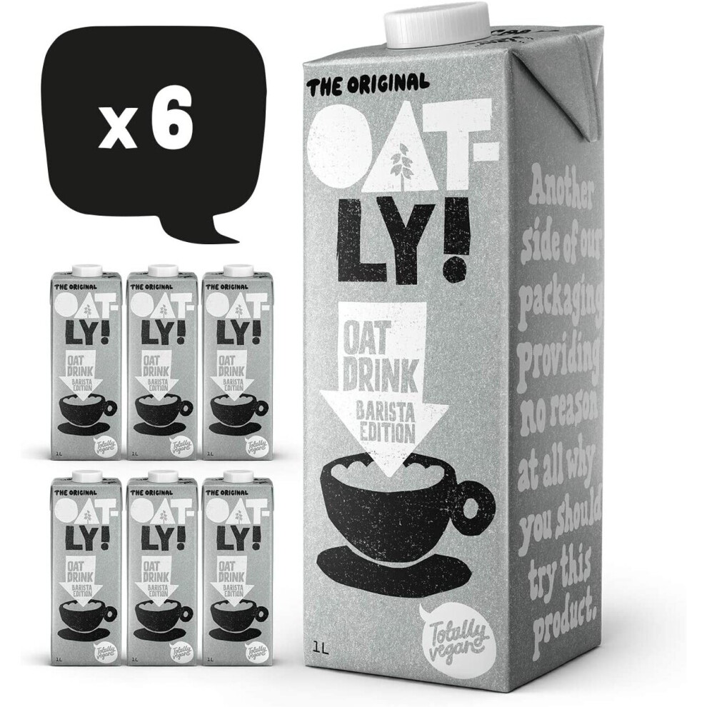 OATLY Oat Drink Barista Edition, 6 x 1L