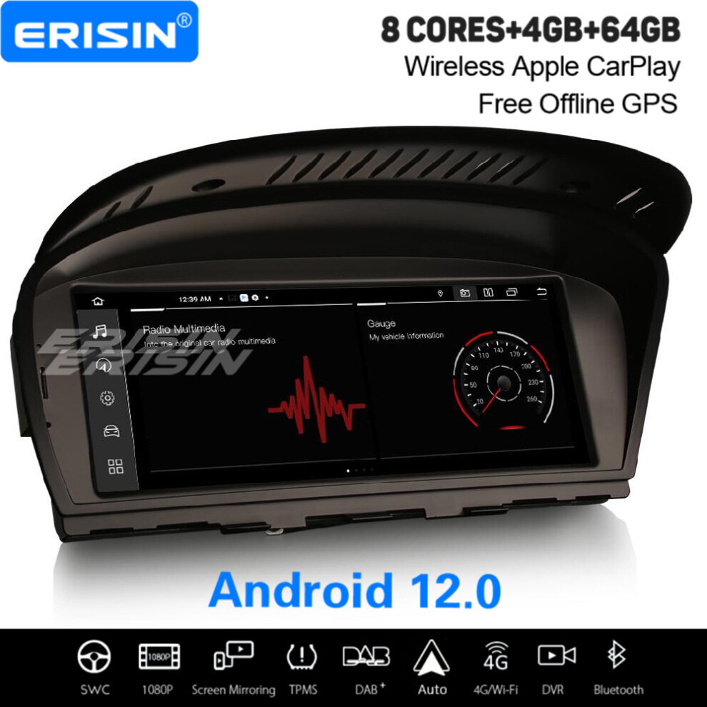 8.8" 8-Core Android 12 Car Stereo For BMW 3er E90/91/92/93 5er E60/61/63/64 CCC Satnav CarPlay WiFi 64GB