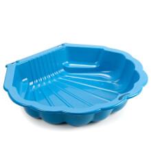 (Blue) Plastic Sandpit Garden Fun Paddling Pool Sand Pit