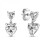 Pandora PANDORA Double Heart Sparkling Stud Earrings 291199C01 1