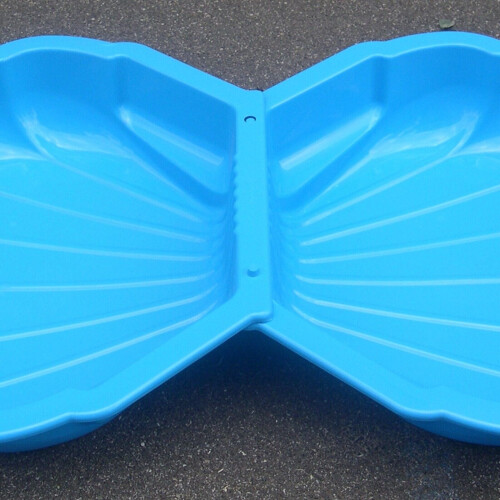 (Blue &  Green) Plastic Sandpit Garden Fun Paddling Pool Sand Pit 2