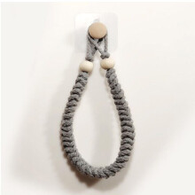 (E) Weave Hemp Rope Hanging Hotel Towel Toilet Wall Mounted Paper Roll Holder