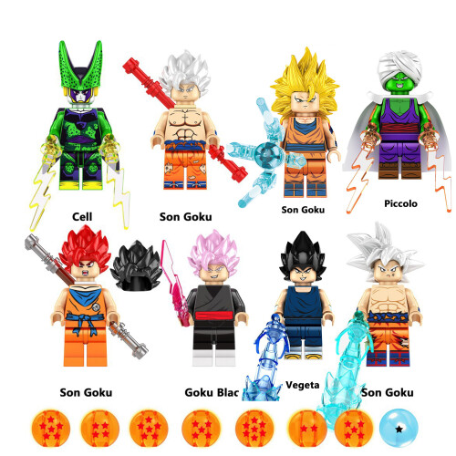 (8PCS-C) 16PCS Dragon Ball Mini figure Building Blocks Fit Lego Kids ...