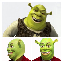 Masque Masque Shrek Masque Cosplay Costume Accessoires Halloween Necessities Daily