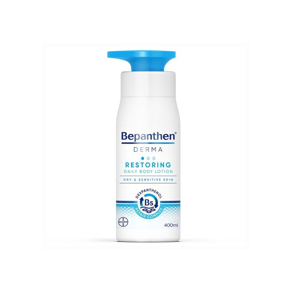 Bepanthen Derma Restoring Daily Moisturizing Body Lotion For Dry & Sensitive Skin 400Ml | Hydrating, Soothing Formula For Soft Smooth & Nourished Skin