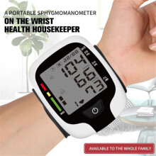 Wrist Blood Pressure Monitor LCD Digital Home BP Monitor Hypertension Detector