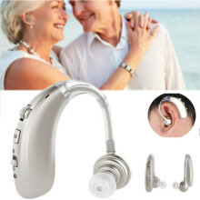 Digital BTE Rechargeable Hearing Amplifier Adjustable Volume Sound Voice Behind Ear Hearing Aid