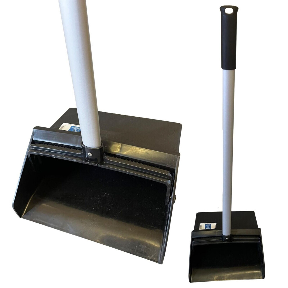 The Dustpan & Brush Store Lobby Dustpan Strong Long Handled Floor Sweeping Dust Pan Industrial
