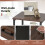 Costway Industrial Nightstand Bedside End Table with 2 Fabric Drawers &Storage 5