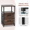 Costway Industrial Nightstand Bedside End Table with 2 Fabric Drawers &Storage 8