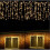 (Yellow	) 3.5M Droop icicle string LED FairyLight Xmas Decor 8
