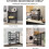 3 Tiers Expandable Microwave Oven Rack with 6 Hooks Kitchen Storage Organiser 3