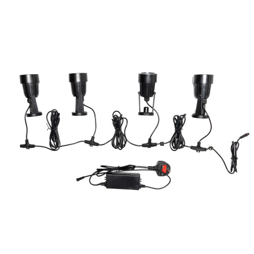 (Spike Light) Litecraft Sitka 4 Pack 3 Watt Outdoor Lighting Kit 1
