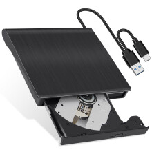 External CD/DVD Drive for Laptop,USB 3.0 Ultra-Slim Portable,CD Burner External Disk Drive Optical Compatible with Desktop Mac,Windows 11/10/8/7 Linux