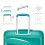 (Blue, 28 inch) One Or Four Pieces Lightweight PP Hard Shell Suitcase With TSA Lock 6