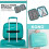 (Blue, 14 inch) One Or Four Pieces Lightweight PP Hard Shell Suitcase With TSA Lock 5