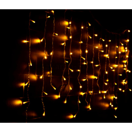 (Yellow	) 3.5M Droop icicle string LED FairyLight Xmas Decor