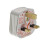 White 13A Plug Top with 3A Fuse and Strap Cord Grip 1