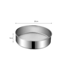 (a-40 Mesh 20CM) 40/60 Mesh Stainless Steel Round Flour Sieve Ultra-Fine Hole Filter Kitchen Coffee Powder Strainer Sifters Baking Accesories