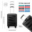 (Black, 20 inch) One Or Four Pieces Lightweight PP Hard Shell Suitcase With TSA Lock 9