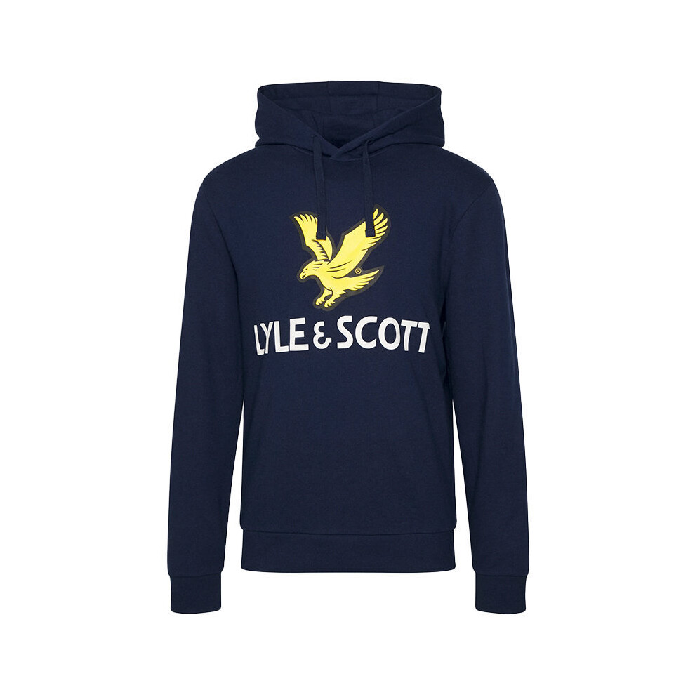 (Navy, XL) Lyle & Scott Men Hoodies Sweatshirt