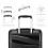 (Black, 20 inch) One Or Four Pieces Lightweight PP Hard Shell Suitcase With TSA Lock 11