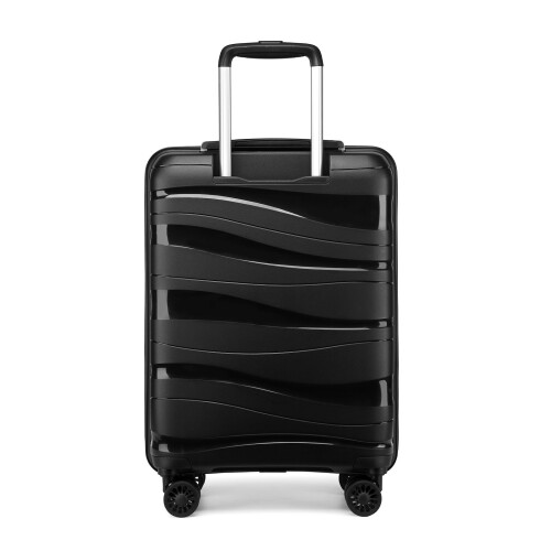 (Black, 28 inch) One Or Four Pieces Lightweight PP Hard Shell Suitcase With TSA Lock 2