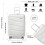 (White, 28 inch) One Or Four Pieces Lightweight PP Hard Shell Suitcase With TSA Lock 4