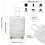 (White, 24 inch) One Or Four Pieces Lightweight PP Hard Shell Suitcase With TSA Lock 2