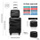 (Black, 14/20 inch) One Or Four Pieces Lightweight PP Hard Shell Suitcase With TSA Lock 4