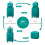 (Blue, 14/20 inch) One Or Four Pieces Lightweight PP Hard Shell Suitcase With TSA Lock 6