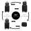 (Black, 14/20 inch) One Or Four Pieces Lightweight PP Hard Shell Suitcase With TSA Lock 5