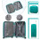 (Blue, 14/20 inch) One Or Four Pieces Lightweight PP Hard Shell Suitcase With TSA Lock 7