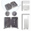 (White, 14/20 inch) One Or Four Pieces Lightweight PP Hard Shell Suitcase With TSA Lock 7