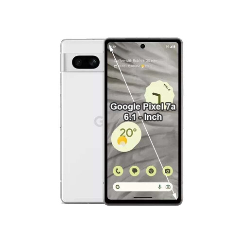 (Clear) For Google Pixel 7a Bumper Plain Silicone Gel Phone Cover Case 1