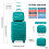 (Blue, 14/20 inch) One Or Four Pieces Lightweight PP Hard Shell Suitcase With TSA Lock 2