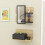 (Dark Grey & Oak) Alloro Dresuar with Drawer and Mirror 3