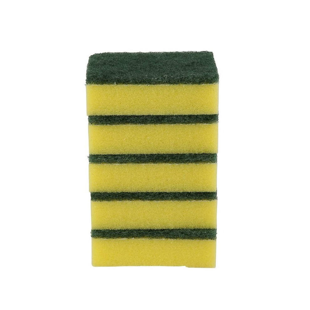 Vileda Tip Top Sponge Scrubs Pack (5 Pc.) |Versatile Non-Scratch Cleaning Sponges for Kitchen & Household Use |Ideal for Dishes, Surfaces, & Scrubbing