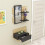 (Dark Grey & Oak) Alloro Dresuar with Drawer and Mirror 4