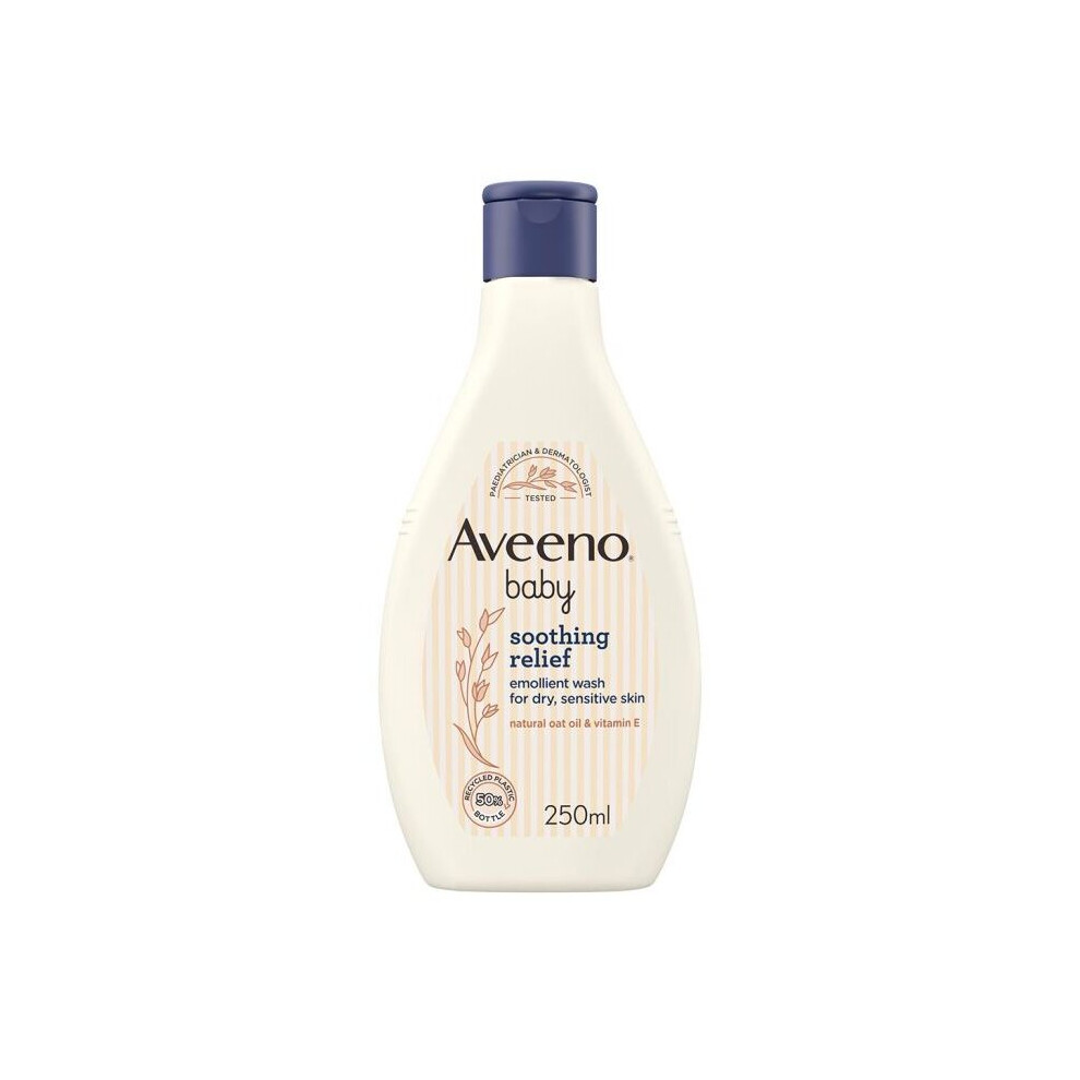 Aveeno Baby Soothing Relief Emollient Wash For Dry, Sensitive Skin 250ml