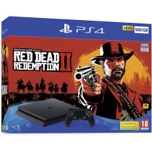 Slim PlayStation 4 Console + Red Dead Redemption II Game - PS4 - Refurbished